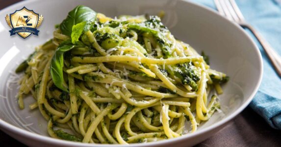 Mì ý sốt pesto xanh ngon miệng