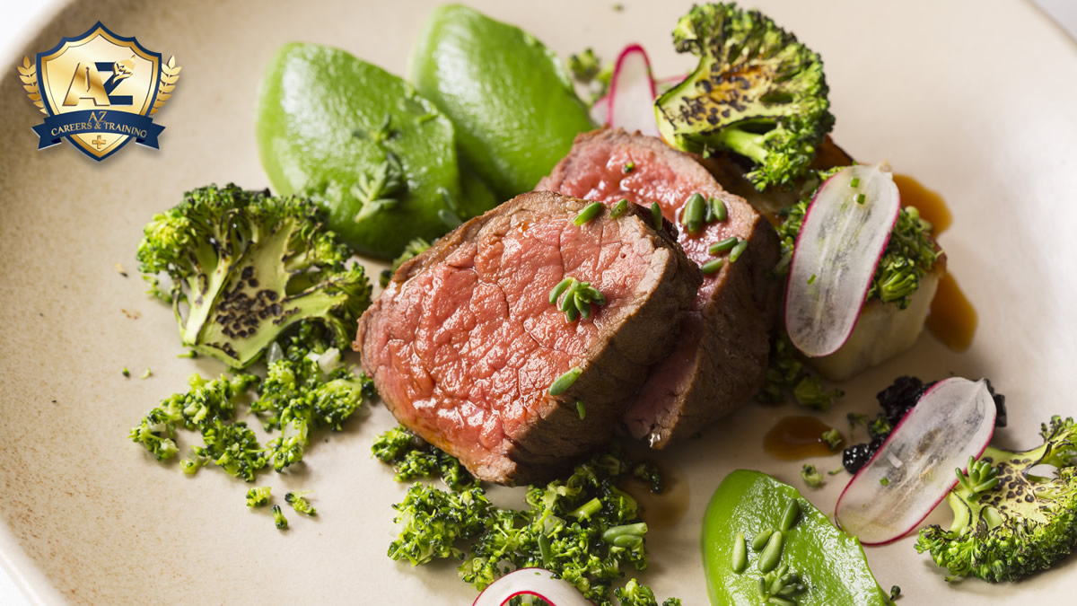 Sous vide steak & roasted Marrow