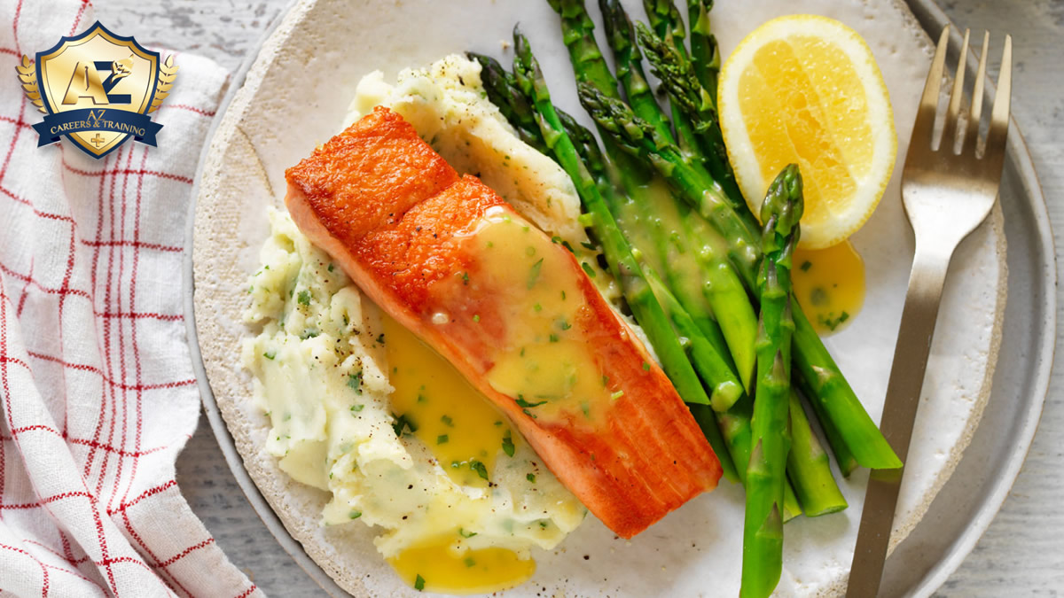 SALMON STEAK & LEMON MASH
